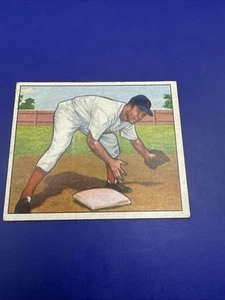 1950 Bowman #116 Virgil Stallcup SS Cincinnati Reds Light Paper Loss - Picture 1 of 7