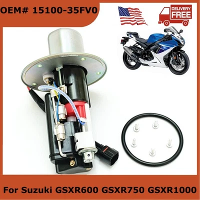 New Fuel Pump Assembly For Suzuki GSXR600 GSXR750 GSXR1000 2000-2003 15100-35FV0 Foto 1 de 4