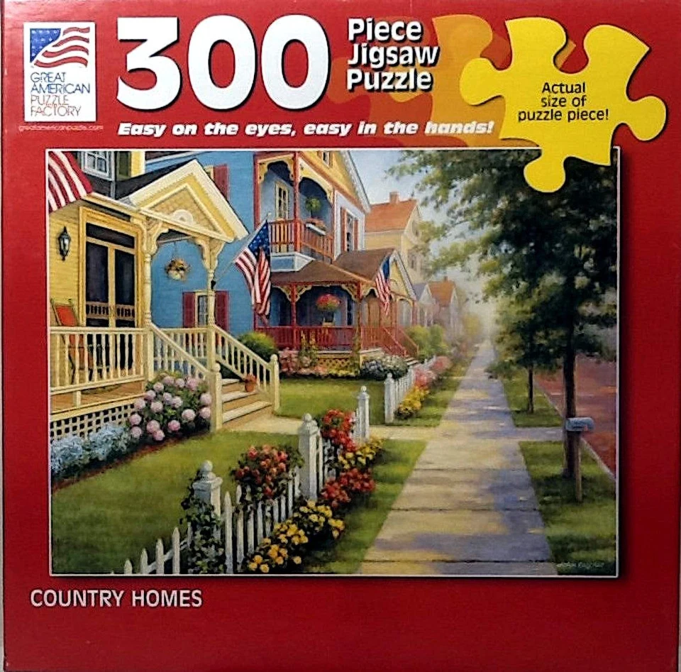 Country Homes John Zaccheo 300 pc 19-1/4" X 26-5/8" Factory Puzzle - Image 1 of 1
