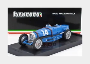 1:43 BRUMM Bugatti F1 Tipo 59 #14 France Gp 1934 Tazio Nuvolari Bluette R042 MMC - Picture 1 of 3