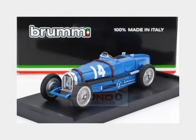 1:43 BRUMM Bugatti F1 Tipo 59 #14 France Gp 1934 Tazio Nuvolari Bluette R042 MMC - Image 1 of 3