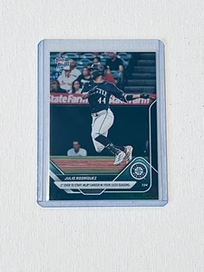 Julio Rodriguez /10 Black Foil 2025 Topps Now Baseball #461 - Seattle Mariners - Picture 1 of 2