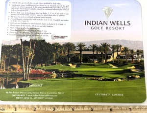 Tarjeta de puntuación de campo de jugadores de Indian Wells Golf Resort con yarda y hándicap - Imagen 1 de 2