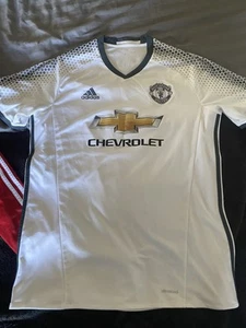 16-17 Manchester United Third Shirt Xl IBRAHIMOVIC 9 White - Picture 1 of 2