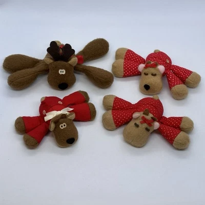 VTG Hallmark Rodney Reindeer with Randy & (2) Ramona (1986) Mini Plush Toy Lot/4 - Image 1 of 4