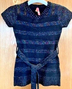 Star Ride Toddler Girls' Short-Sleeve Casual Knit Belted Sweater Dress 4T NEW - Picture 1 of 5