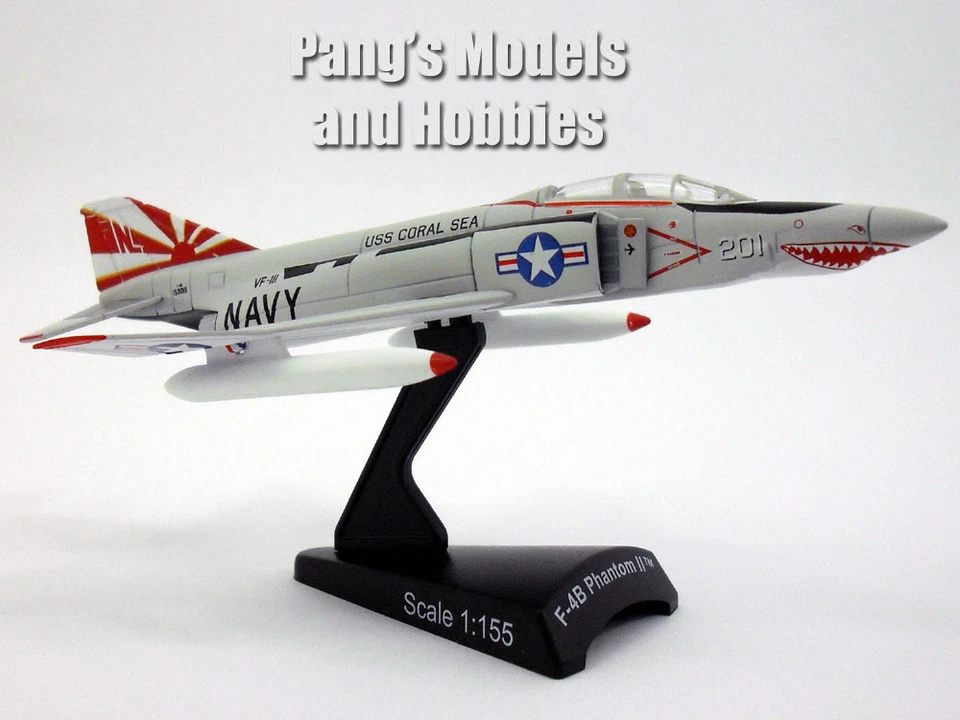 F-4 (F-4B) Phantom II - Sundowners - USS Coral Sea -1/155 Scale Diecast Model - Image 1 of 4