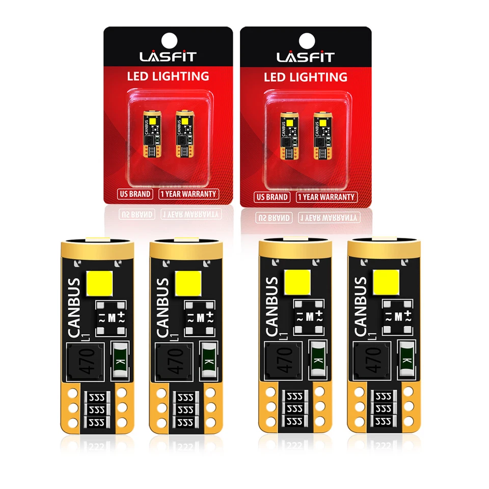 LASFIT LED License Plate Map Light Bulbs 168 T10 192 for Nissan Maxima 2009-2014