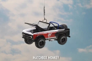 Lifted 1966 Ford Bronco 4x4 Truck Custom Christmas Ornament Open Top SUV Adorno - Picture 1 of 11