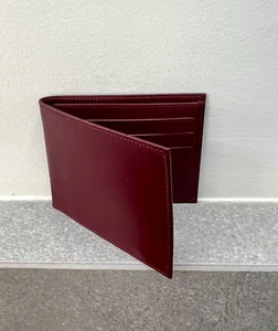 Original Rolex Burgundy Leather Wallet - Portafoglio Rolex Pelle Bordeaux - Imagen 1 de 5