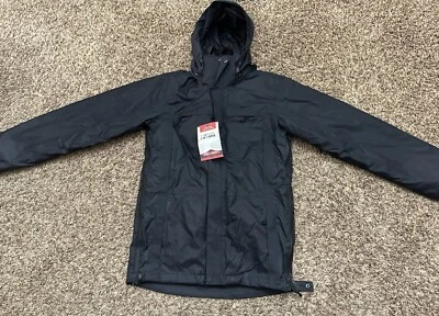 TRU-SPEC 2410 H2O Proof Waterproof 3-IN-1 Parka Jacket Coat w/ Liner Black Small - Image 1 of 4