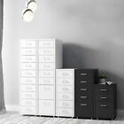 3-10 Drawers Office Filing Cabinet Mobile Under Desk File Unit Cupboard Storages