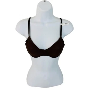 Sujetador marrón con aros sin forro cobertura completa Smoothez para mujer Aerie talla 34C nuevo con etiquetas - Imagen 1 de 3