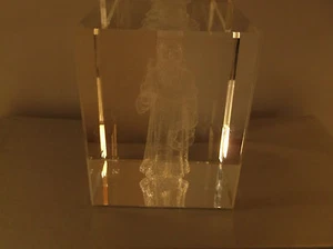 3D Weihnachtsmann Kristall Weihnachtsmann des alten lasergeätzten Briefbeschwerers Serie #120 von Jaffa - Bild 1 von 9