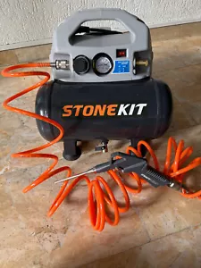 KOLBENKOMPRESSOR,STONEKIT AEROTEC,1xbenutz,mit Spiralschlauch+Craftomat Ausblas. - Bild 1 von 11