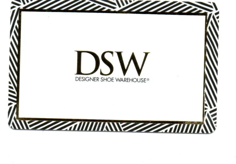  Tarjeta de regalo DSW Gold Letters sin valor de $ coleccionable diseñador almacén de zapatos Foto 1 de 1