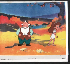 GOLDEN FILMS OG THUMBELINA HAND PAINTED CEL & DRAWING ANIMATION PRODUCTION ART  - Picture 1 of 4