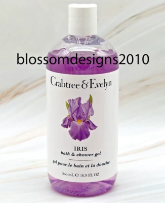 CRABTREE & EVELYN  Iris Scented Bath & Shower Gel 16.9 fl. oz Made in Canada - Image 1 of 2