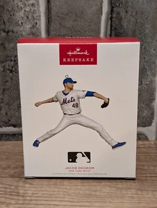 2022 Hallmark JACOB DEGROM New York Mets - MLB Baseball - Keepsake Ornament H316 - Picture 1 of 6