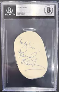 THE BEATLES PAUL MCCARTNEY SIGNED HANDSIGNIERT CUT BECKETT TRACKS COA - Bild 1 von 6