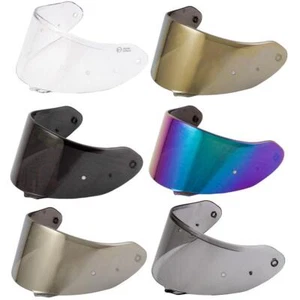 Airoh Valor Motorcycle Helmet Visor Pinlock Ready Clear Dark Smoke Iridium - Picture 1 of 8