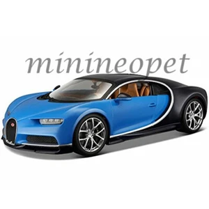 BBURAGO 18-11040 2016 BUGATTI CHIRON 1/18 DIECAST MODEL CAR DARK BLUE / BLUE - Picture 1 of 4