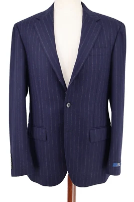 NWT Polo Ralph Lauren Men's Striped Navy Suit 3B 38R Luxury Wool € 1K  Lined - Image 1 of 4