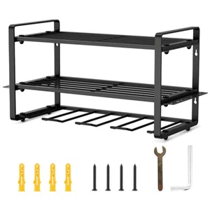 Drill Storage Rack Shelf Power Tool Organizer Holder for Workshop Shed Pegboard➳ - Picture 1 of 11