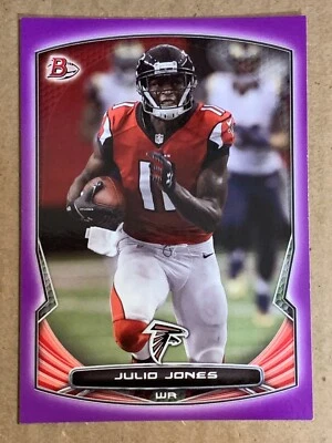 2014 Bowman Purple Julio Jones #84. SP Falcons Titans - Image 1 of 2