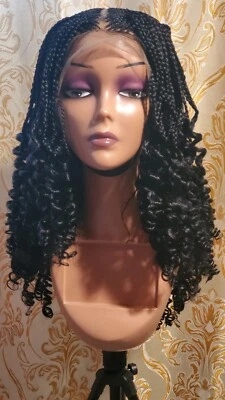 Peluca Cornrow frontal de encaje trenzado encaje completo.  Foto 1 de 4