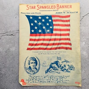 The Star Spangled Banner Edición Conmemorativa John Schaum Piano con Palabras 1975 - Imagen 1 de 6