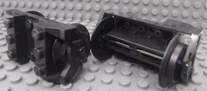 2 Lego City Train Car Wheels Fits RC 9V IR Track Sets (Black) 2878c02 - Picture 1 of 5
