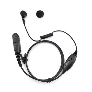 1-Wire Earbud Style Earpiece w/ PTT for Motorola Radios XPR3300e XPR3500 MTP3500 - Picture 1 of 13