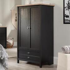 Sleek Sauder Wardrobe Armoire Clothes Storage Cabinet With Large Drawer