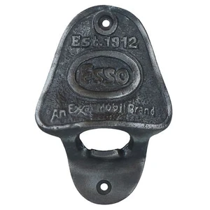 Esso Bottle Opener Cast Iron Gift Garage Door Shed Man Cave Kitchen Bar - Photo 1 sur 1