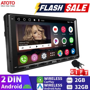 ATOTO A6 7" 2 DIN Car Stereo GPS Track NAVI Unit Wireless Android Auto & CarPlay - Picture 1 of 12
