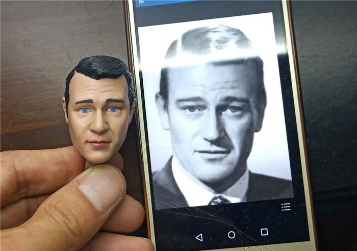 1 6 Grey Color Topper Cap Chapeau Hat Model Fit for 12" Gentleman Figure Body