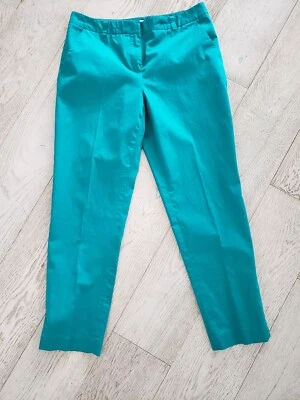 Pantalones al tobillo DKNY vintage de algodón turquesa talla 9/10 Foto 1 de 4