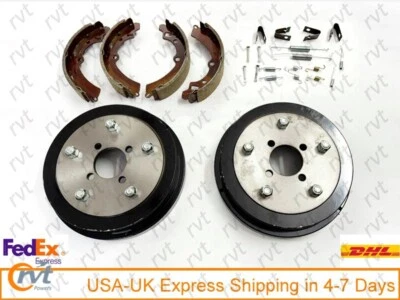 Rear Brake Drums & Brake Shoes Hardware Spring Kit Fits 1987-1995 Suzuki Samurai - Imagem 1 de 4