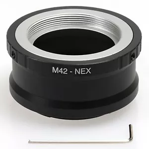 Adapter M42 42mm Lens to for Sony E-Mount NEX-3 C3 NEX-5 5N 5R NEX-6 NEX7 NEX3N - Picture 1 of 5