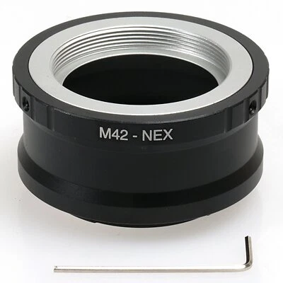 Adapter M42 42mm Lens to for Sony E-Mount NEX-3 C3 NEX-5 5N 5R NEX-6 NEX7 NEX3N - Image 1 of 4