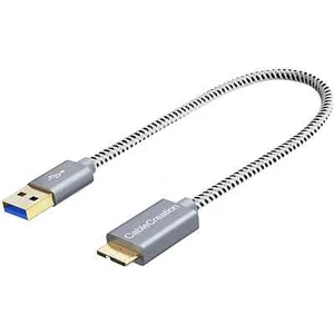 CREAZIONE CAVI CC0761 CAVO USB CORTO DA A MICRO B 1 ft GRIGIO SIDERALE NUOVO - Foto 1 di 4