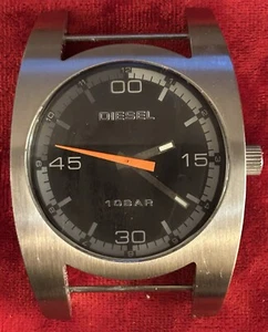 Mens Diesel 10 Bar Stainless Steel with Original Buckle. NO BAND. New Battery. - Picture 1 of 8