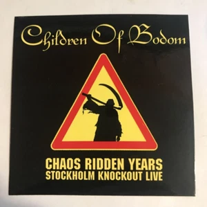 Children Of Bodom Label Promo Sticker Chaos Ridden Years 2006 - Picture 1 of 2