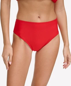 DKNY Damen Classic Mid Rise Bikinihose Rot Größe XL - Bild 1 von 1