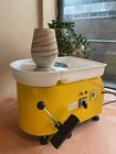 Yellow Electric Pottery Wheel 350W Brushless Motor 25cm Turntable