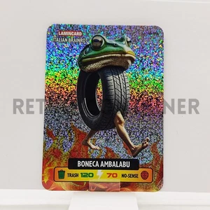 LAMINCARD ITALIAN BRAINROT DIRAMIX Cards 2025 - HOLO 140 Boneca Ambalabu - Picture 1 of 1