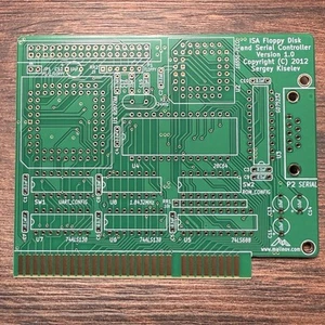Controlador de disquete ISA de 8 bits de Sergey Kiselev solo PCB - Imagen 1 de 2