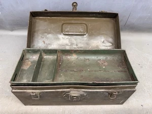 Antique Kennedy Kits Bighorn Tool Tackle Box w/Tray Vintage Primitive Decoration - Picture 1 of 18