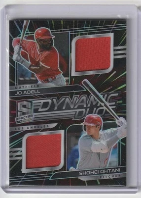 2021 Panini Spectra Dynamic Duos Materials #DD-AO Shohei Ohtani Jo Adell /75 - Image 1 of 2